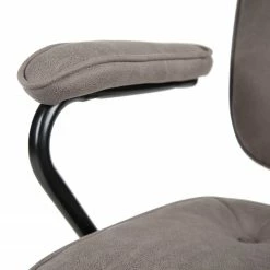 Furnitive Bürostuhl Orlu I - Microfaser / Eisen - Vintage Taupe / Schwarz -BÜROMÖBEL Verkaufsgeschäft 1000230752 220322 034 DETAILS P000000001000230752