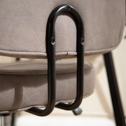 Furnitive Bürostuhl Orlu I - Microfaser / Eisen - Vintage Taupe / Schwarz -BÜROMÖBEL Verkaufsgeschäft 1000230752 220406 030 DETAILS P000000001000230752