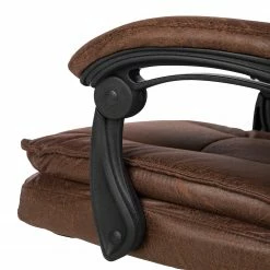 Furnitive Chefsessel Wisdom - Microfaser / Kunststoff - Vintage Braun / Schwarz -BÜROMÖBEL Verkaufsgeschäft 1000230753 220330 033 DETAILS P000000001000230753