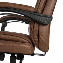 Furnitive Chefsessel Wisdom - Microfaser / Kunststoff - Vintage Braun / Schwarz -BÜROMÖBEL Verkaufsgeschäft 1000230753 220330 034 DETAILS P000000001000230753