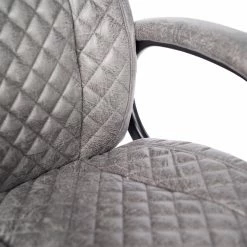 Furnitive Chefsessel Loyalton - Microfaser / Kunststoff - Vintage Grau / Schwarz -BÜROMÖBEL Verkaufsgeschäft 1000230754 220330 033 DETAILS P000000001000230754
