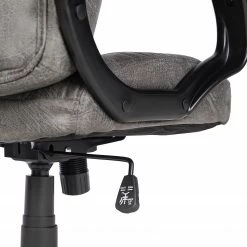 Furnitive Chefsessel Loyalton - Microfaser / Kunststoff - Vintage Grau / Schwarz -BÜROMÖBEL Verkaufsgeschäft 1000230754 220330 034 DETAILS P000000001000230754