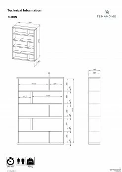 Temahome Regal Dublin - Mukali - Höhe: 173 cm -BÜROMÖBEL Verkaufsgeschäft 1000230801 201113 12493300005 DETAILS P000000001000230801