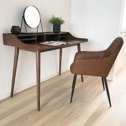 Norrwood Schreibtisch Moyon - Walnuss Furnier / Walnuss -BÜROMÖBEL Verkaufsgeschäft 1000231009 201125 16492100023 MOOD DETAILS P000000001000231009 mood