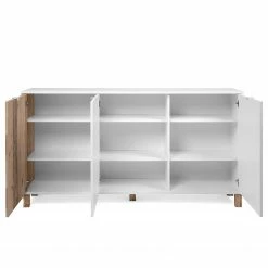 Loftscape Sideboard Mayac I - Weiß / Altholz Dekor -BÜROMÖBEL Verkaufsgeschäft 1000231352 201208 11133200039 DETAILS P000000001000231352