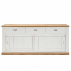 Ridgevalley Sideboard Ollezy II - Pinie Weiß Dekor / Eiche Wotan Dekor -BÜROMÖBEL Verkaufsgeschäft 1000231951 201204 06220100025 DETAILS P000000001000231951