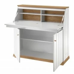 Furnitive Sekretär Whiteoak - MDF / Eiche Furnier - Weiß / Eiche 11 Furnitive Sekretär Whiteoak - MDF / Eiche Furnier - Weiß / Eiche -BÜROMÖBEL Verkaufsgeschäft 1000232377 210323 08071900009 DETAILS P000000001000232377