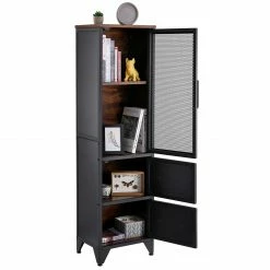 Red Living Regal Thenon - Schwarz / Braun -BÜROMÖBEL Verkaufsgeschäft 1000235693 201210 06233200197 DETAILS P000000001000235693