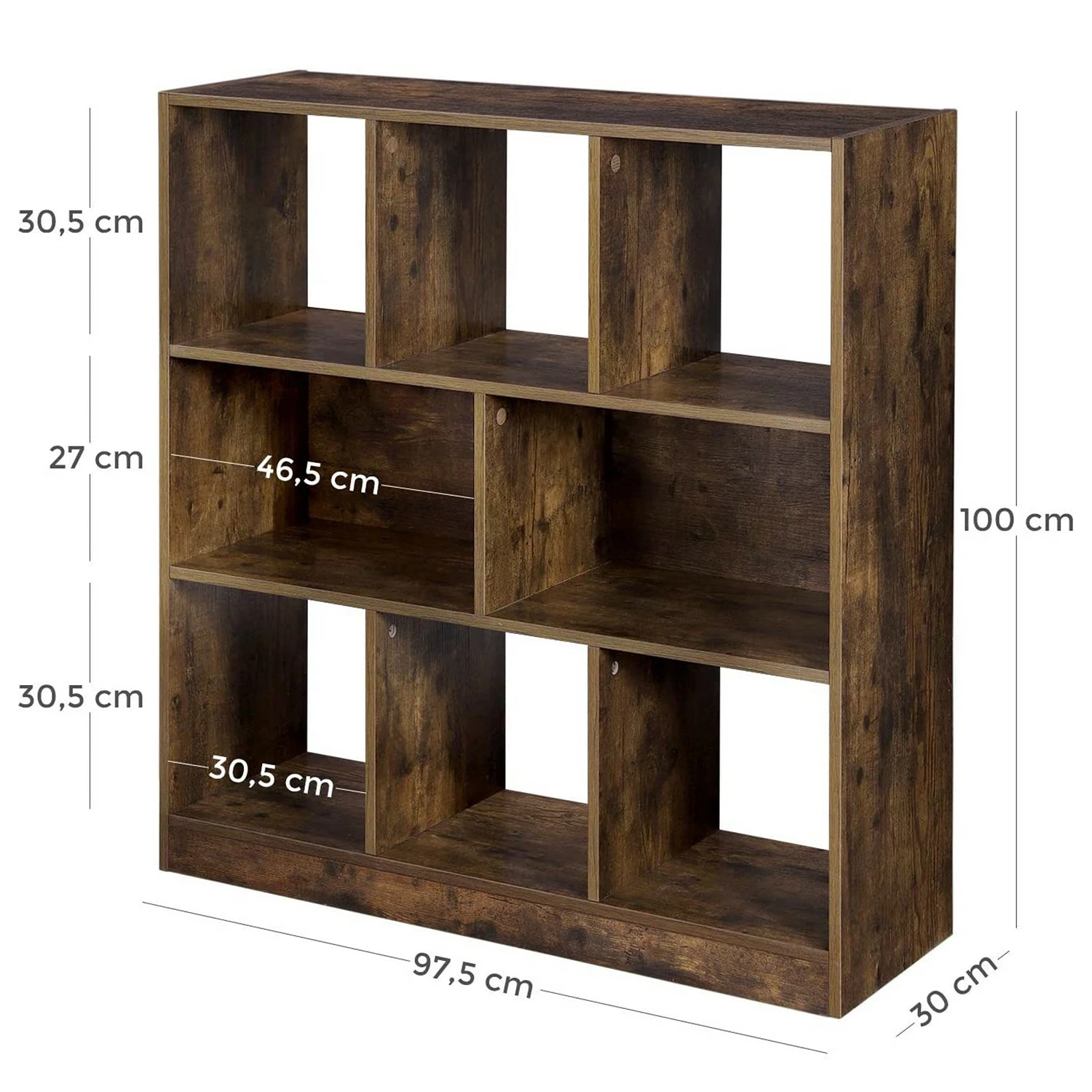 Regal Lunel II - Eiche Rustikal Dekor 7 Regal Lunel II - Eiche Rustikal Dekor – Bild 5