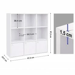 Loftscape Regal Miellin - Weiß -BÜROMÖBEL Verkaufsgeschäft 1000235723 210118 06432100190 SKETCH DETAILS P000000001000235723 sketch