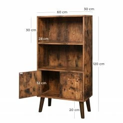 Red Living Bücherregal Surville - Eiche Rustikal Dekor -BÜROMÖBEL Verkaufsgeschäft 1000235724 210118 06433300196 SKETCH DETAILS P000000001000235724 sketch