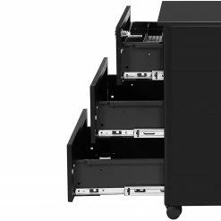 Loftscape Rollcontainer Le Cros - Stahl / Kunststoff - Schwarz -BÜROMÖBEL Verkaufsgeschäft 1000235772 210118 06474500378 DETAILS P000000001000235772