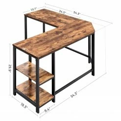 Red Living Eckschreibtisch Buxy II - Eiche Rustikal Dekor -BÜROMÖBEL Verkaufsgeschäft 1000235788 210118 06504200491 SKETCH DETAILS P000000001000235788 sketch