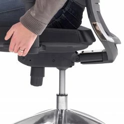 Mayer Sitzmöbel Bürodrehstuhl myOPTIMAX III - Flachgewebe / Aluminium - Schwarz -BÜROMÖBEL Verkaufsgeschäft 1000235987 210223 08520600034 DETAILS P000000001000235987