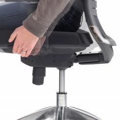 Mayer Sitzmöbel Bürodrehstuhl myOPTIMAX III - Flachgewebe / Aluminium - Schwarz -BÜROMÖBEL Verkaufsgeschäft 1000235987 210223 08520700035 DETAILS P000000001000235987