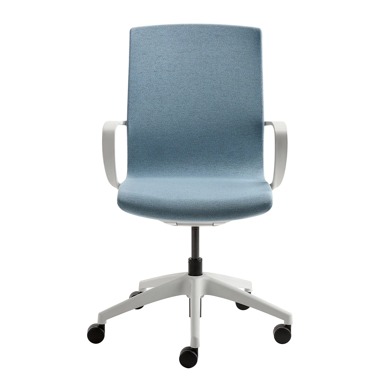 Mayer Sitzmöbel Bürodrehstuhl myMORRIS - Flachgewebe / Kunststoff - Hellblau / Weiß 4 Mayer Sitzmöbel Bürodrehstuhl myMORRIS - Flachgewebe / Kunststoff - Hellblau / Weiß – Bild 2