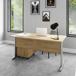 Furnitive Schreibtisch Vebron II - Eiche Artisan Dekor - Breite: 160 cm -BÜROMÖBEL Verkaufsgeschäft 1000236250 210112 17253800055 MOOD DETAILS P000000001000236250 mood