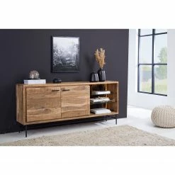 Ars Natura Sideboard Roody - Inkl. Beleuchtung - Akazie massiv / Metall - Akazie / Schwarz 20 Ars Natura Sideboard Roody - Inkl. Beleuchtung - Akazie massiv / Metall - Akazie / Schwarz -BÜROMÖBEL Verkaufsgeschäft 1000238181 220420 021 MOOD DETAILS P000000001000238181 mood
