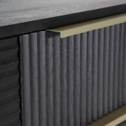 Red Living Sideboard Soyons - Akazie massiv / Metall - Schwarz / Gold -BÜROMÖBEL Verkaufsgeschäft 1000239501 210108 13372300060 DETAILS P000000001000239501