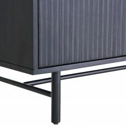 Red Living Sideboard Soyons - Akazie massiv / Metall - Schwarz / Gold -BÜROMÖBEL Verkaufsgeschäft 1000239501 210108 13372400061 DETAILS P000000001000239501