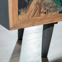 Naturoo Sideboard Valbelle - Mango massiv - Mango / Grau -BÜROMÖBEL Verkaufsgeschäft 1000240805 210113 13371200039 DETAILS P000000001000240805