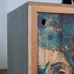 Naturoo Sideboard Valbelle - Mango massiv - Mango / Grau -BÜROMÖBEL Verkaufsgeschäft 1000240805 210113 13371400040 DETAILS P000000001000240805