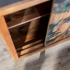 Naturoo Sideboard Valbelle - Mango massiv - Mango / Grau -BÜROMÖBEL Verkaufsgeschäft 1000240805 210113 13371600041 DETAILS P000000001000240805