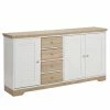 Ridgevalley Sideboard Rebais I - Weiß / Beige -BÜROMÖBEL Verkaufsgeschäft 1000241496 210113 13501800025 IMAGE P000000001000241496
