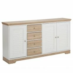 Ridgevalley Sideboard Rebais I - Weiß / Beige
