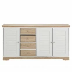 Ridgevalley Sideboard Rebais I - Weiß / Beige -BÜROMÖBEL Verkaufsgeschäft 1000241496 210113 13502300027 DETAILS P000000001000241496