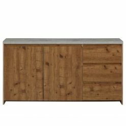 Red Living Sideboard Routot - Braun / Beton Dekor -BÜROMÖBEL Verkaufsgeschäft 1000241500 210113 13504500046 DETAILS P000000001000241500