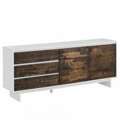 Loftscape Sideboard Marnac - Kiefer teilmassiv - Kiefer / Weiß
