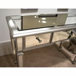 Velvet Studio Schreibtisch Embry - Silber -BÜROMÖBEL Verkaufsgeschäft 1000241547 210121 14211100016 DETAILS P000000001000241547