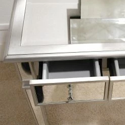 Velvet Studio Schreibtisch Embry - Silber -BÜROMÖBEL Verkaufsgeschäft 1000241547 210121 14211200017 DETAILS P000000001000241547