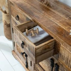 Wolf-Möbel Sideboard Senille - Mango massiv -BÜROMÖBEL Verkaufsgeschäft 1000243214 220311 031 DETAILS P000000001000243214