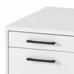 Furnitive Rollcontainer Lemuy - Weiß / Anthrazit -BÜROMÖBEL Verkaufsgeschäft 1000245002 210504 06310800098 DETAILS P000000001000245002