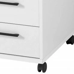 Furnitive Rollcontainer Lemuy - Weiß / Anthrazit -BÜROMÖBEL Verkaufsgeschäft 1000245002 210504 06310800099 DETAILS P000000001000245002