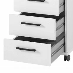 Furnitive Rollcontainer Lemuy - Weiß / Anthrazit -BÜROMÖBEL Verkaufsgeschäft 1000245002 210504 06310900100 DETAILS P000000001000245002