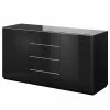 Loftscape Sideboard Habas II - Glas - Schwarz -BÜROMÖBEL Verkaufsgeschäft 1000245416 210217 13053000064 IMAGE P000000001000245416