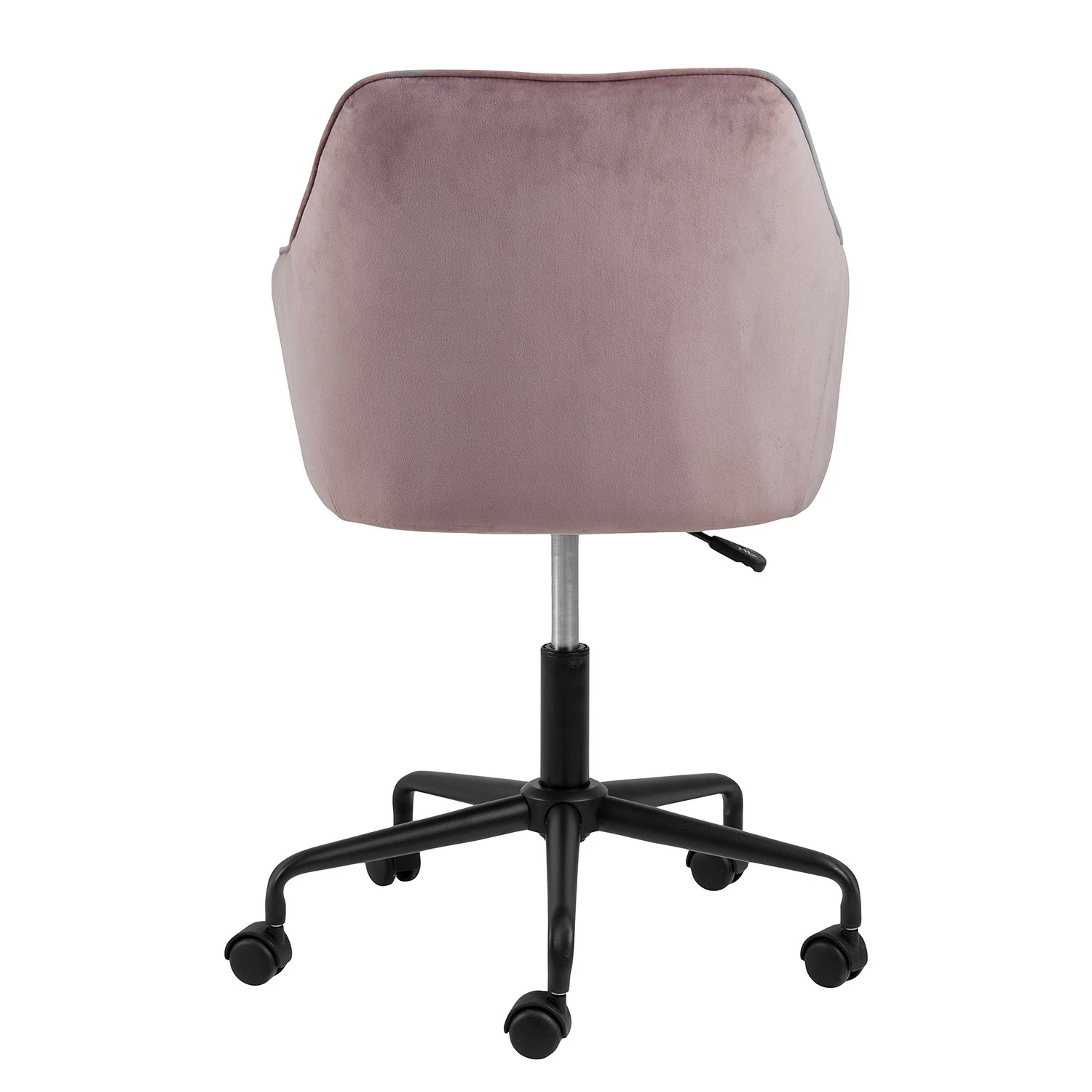 Jack & Alice Bürostuhl Magrin - Samt / Eisen - Altrosa 6 Jack & Alice Bürostuhl Magrin - Samt / Eisen - Altrosa – Bild 4