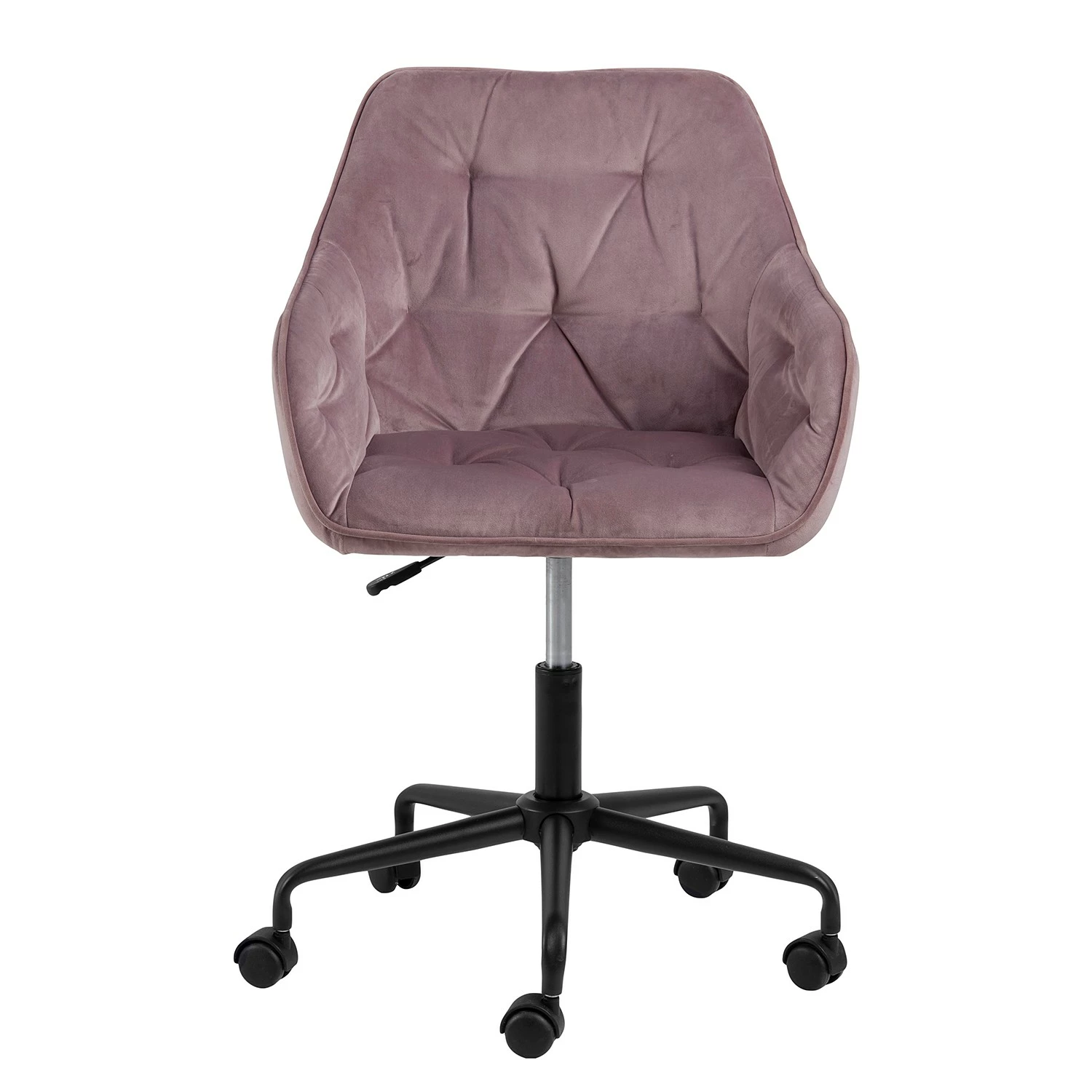 Jack & Alice Bürostuhl Magrin - Samt / Eisen - Altrosa 8 Jack & Alice Bürostuhl Magrin - Samt / Eisen - Altrosa – Bild 6