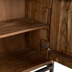 Ars manufacti Büroschrank Domme - Akazie massiv / Eisen - Akazie / Anthrazit -BÜROMÖBEL Verkaufsgeschäft 1000246786 220318 038 DETAILS P000000001000246786