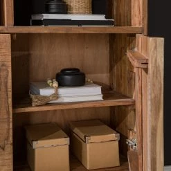 Ars manufacti Büroschrank Domme - Akazie massiv / Eisen - Akazie / Anthrazit -BÜROMÖBEL Verkaufsgeschäft 1000246786 220705 023 MOOD DETAILS P000000001000246786 mood