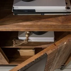 Ars manufacti Büroschrank Domme - Akazie massiv / Eisen - Akazie / Anthrazit -BÜROMÖBEL Verkaufsgeschäft 1000246786 220705 024 MOOD DETAILS P000000001000246786 mood