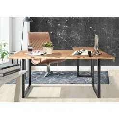 Ars manufacti Eckschreibtisch Domme - Akazie massiv / Eisen - Akazie / Anthrazit -BÜROMÖBEL Verkaufsgeschäft 1000246788 211001 14353700032 MOOD DETAILS P000000001000246788 mood 1