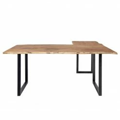 Ars manufacti Eckschreibtisch Domme - Akazie massiv / Eisen - Akazie / Anthrazit -BÜROMÖBEL Verkaufsgeschäft 1000246788 211209 133058000033 DETAILS P000000001000246788 1