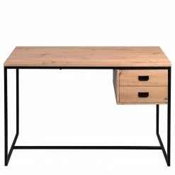 Red Living Schreibtisch Courry - Artisaneiche Dekor / Schwarz -BÜROMÖBEL Verkaufsgeschäft 1000246827 210211 14453400007 DETAILS P000000001000246827