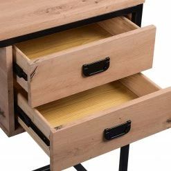 Red Living Schreibtisch Courry - Artisaneiche Dekor / Schwarz -BÜROMÖBEL Verkaufsgeschäft 1000246827 210211 14453500008 DETAILS P000000001000246827