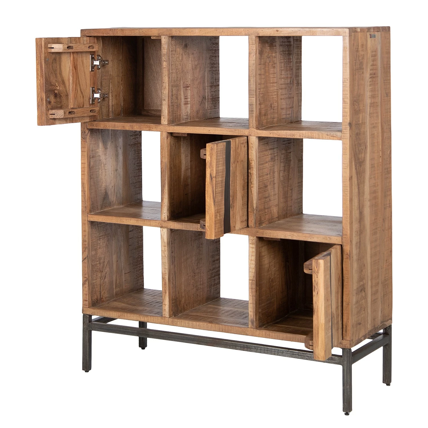 Ars manufacti Büroregal Domme II - Akazie massiv / Eisen - Akazie / Anthrazit 14 Ars manufacti Büroregal Domme II - Akazie massiv / Eisen - Akazie / Anthrazit – Bild 12