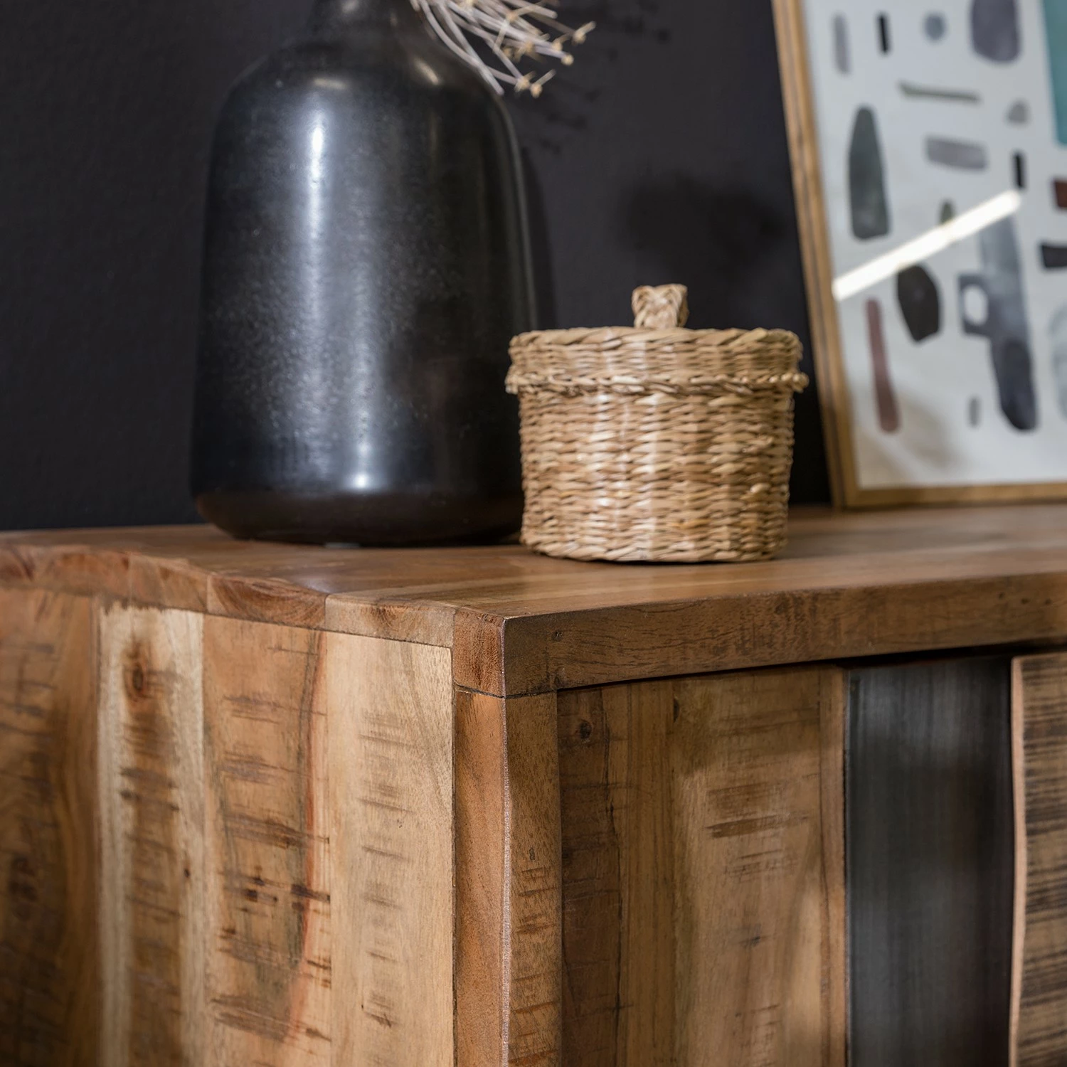 Ars manufacti Büroregal Domme II - Akazie massiv / Eisen - Akazie / Anthrazit 5 Ars manufacti Büroregal Domme II - Akazie massiv / Eisen - Akazie / Anthrazit – Bild 3